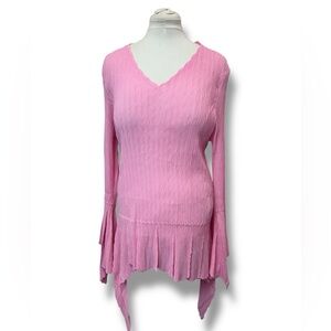 Dress U II by Sharon Women’s Tunic Asymmetric Tulip Sleeve V Neck Whimsigoth 1X